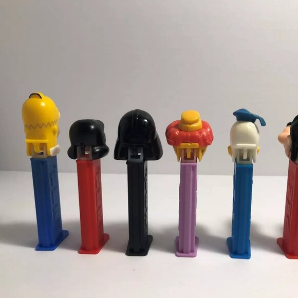 PEZ Dispensers Lot of 7 Vader, Donald Duck Goofy GEARLOOSE Lucy Homer GARF - Picture 3 of 4